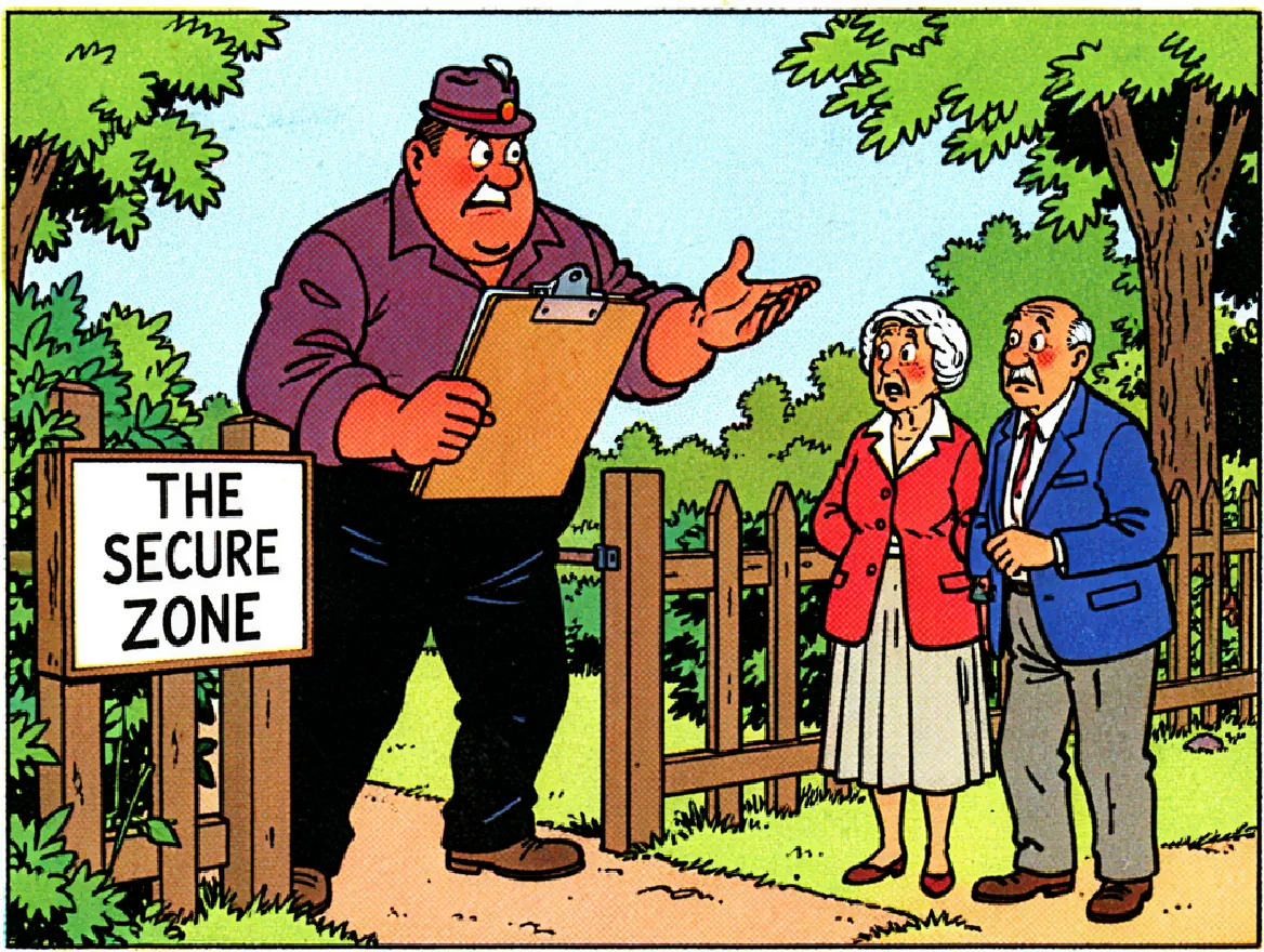 The Fabricated Safety Toll by Flux 2 Klein 9B (Comic Lora) — AI Generated Metaphor