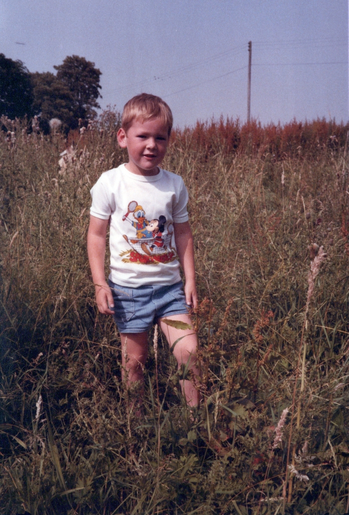 The same photograph, scanned and restored, sharp and clear